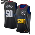 Maillot NBA Denver Nuggets Aaron Gordon Nike 2023-24 City Edition Noir Swingman - Enfant
